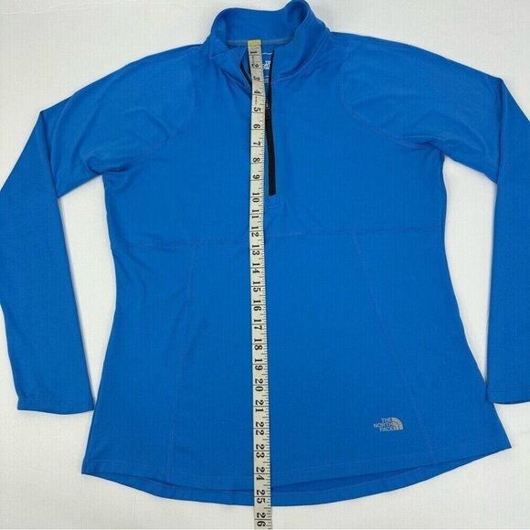 The North Face Women's Blue 1/4 Zip Pullover Long Sleeve Activewear Top M/C38 - Picture 10 of 14